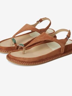 Dolce Vita- STEFAN GEMSTONE SANDALS CARAMEL SUEDE size 7.5